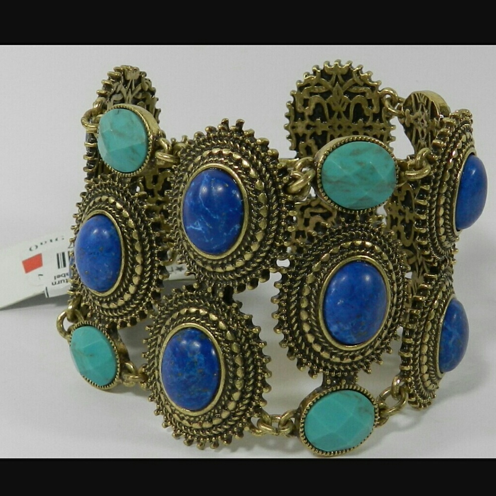 Lucky Brand Lapis & Turquoise Bracelet - Picture 3 of 5
